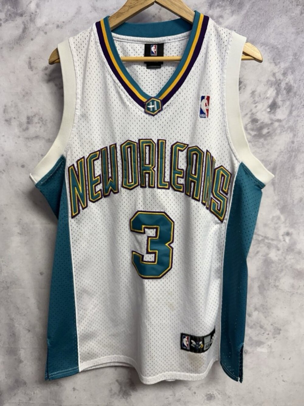 Vintage Chris Paul New Orleans Hornets Adidas Authentic Jersey 48 XL Stitched